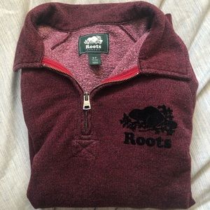 Roots half zip hoodie